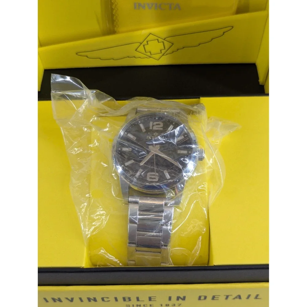 Invicta Celestial Kepler Mens Watch 48491 Black Dial 43mm Stainless Steel Quartz